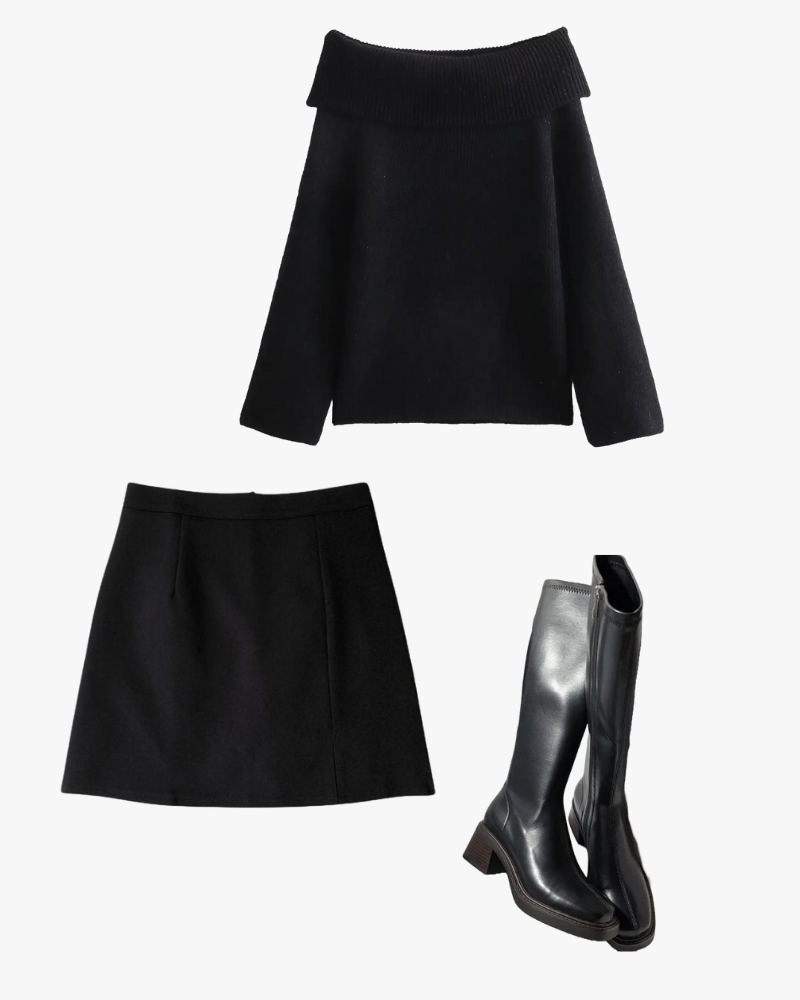 Lucca - Black Outfit Combo (boots)