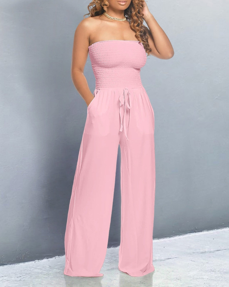 Trendy Off-Shoulder Jumpsuit